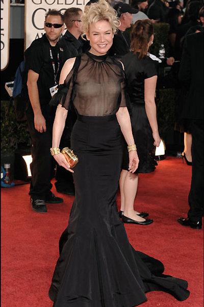 Renee Zellweger transparenta la Golden Globes