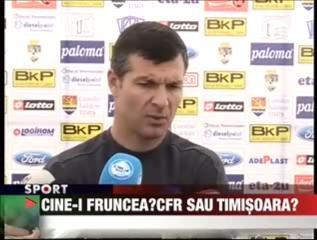 Cine-i fruncea? CFR sau Timisoara?