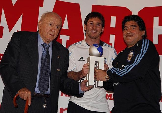 Messi a primit trofeul "Di Stefano"