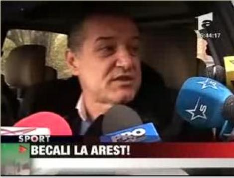 Gigi Becali, la arest!