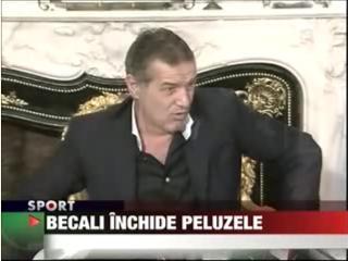 Becali inchide peluzele