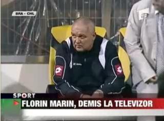 Florin Marin, demis la televizor