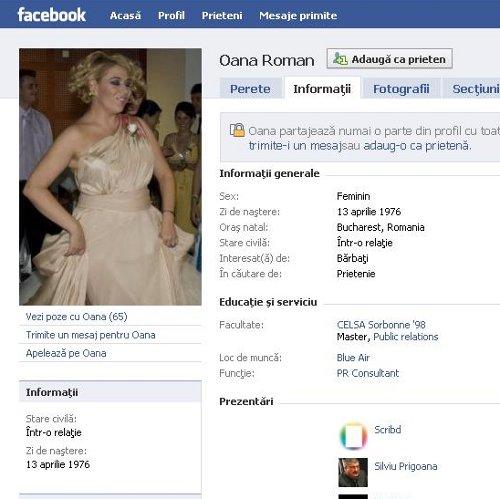 Oana Roman se revolta pe Facebook