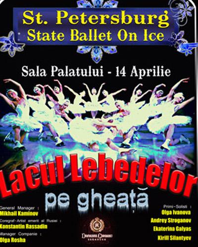 Lacul Lebedelor pe gheata