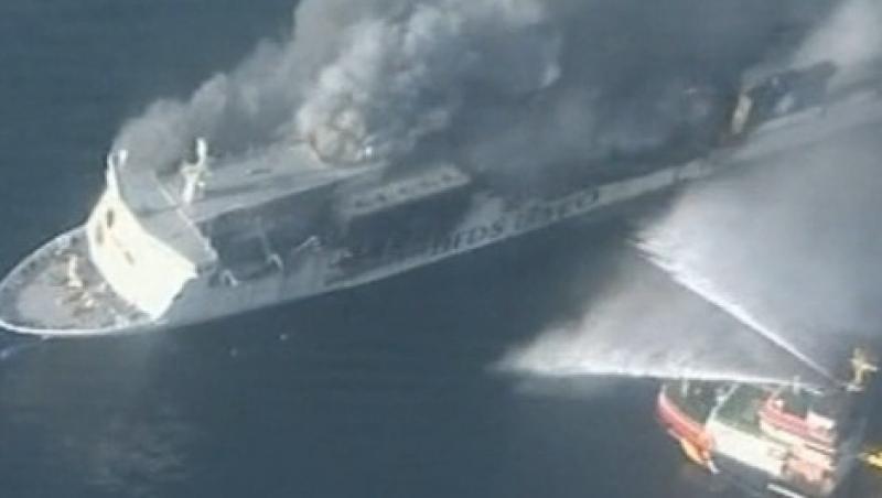 VIDEO! Explozie pe un feribot, in Marea Baltica