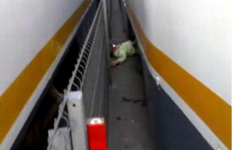 IMAGINI SOCANTE! Bucuresti: O femeie a fost calcata de tramvai