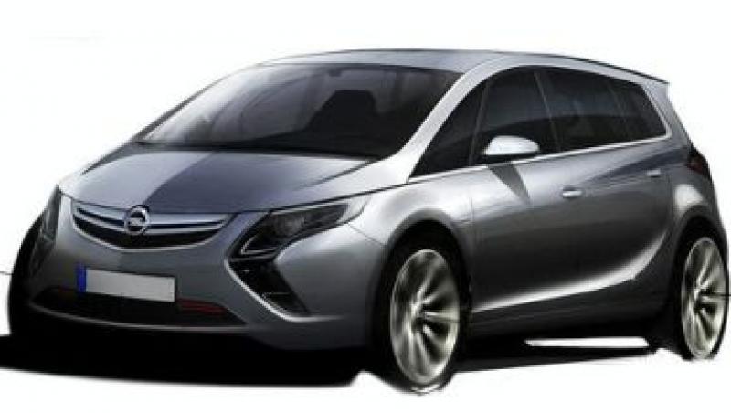 FOTO! Opel Zafira 2012 va fi mai mare si mai 