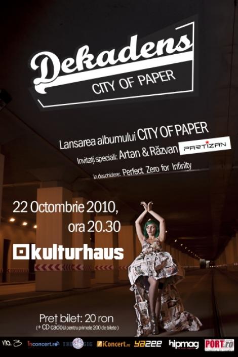 Dekadens lanseaza albumul City of Paper