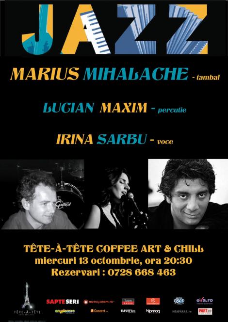 Concert extraordinar de jazz - Marius Mihalache, Lucian Maxim si Irina Sarbu