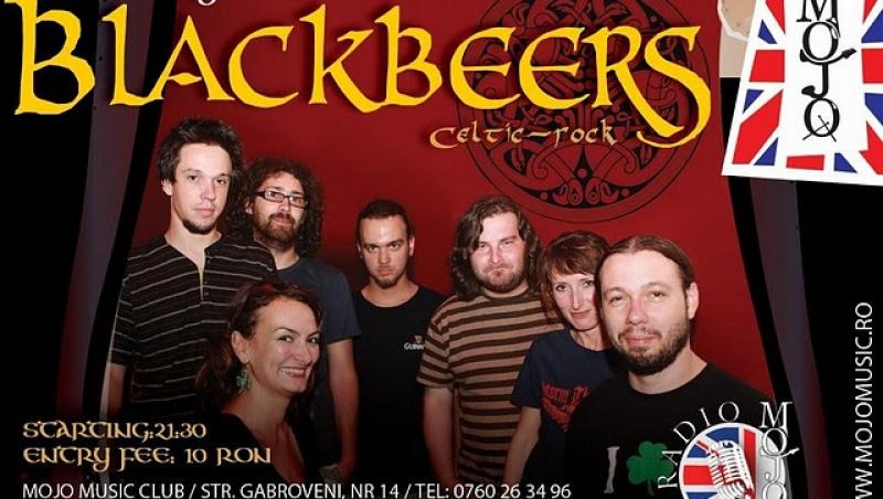 Concert de rock celtic sustinut de Blackbeers in Club Mojo