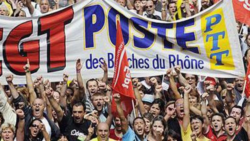 Franta: Proteste de amploare in peste 200 de orase, fata de cresterea varstei de pensionare