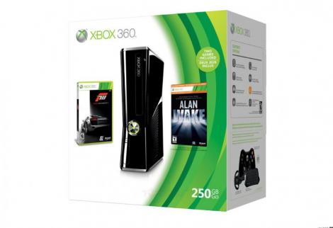 Xbox 360 de 250Gb, intr-un pachet special