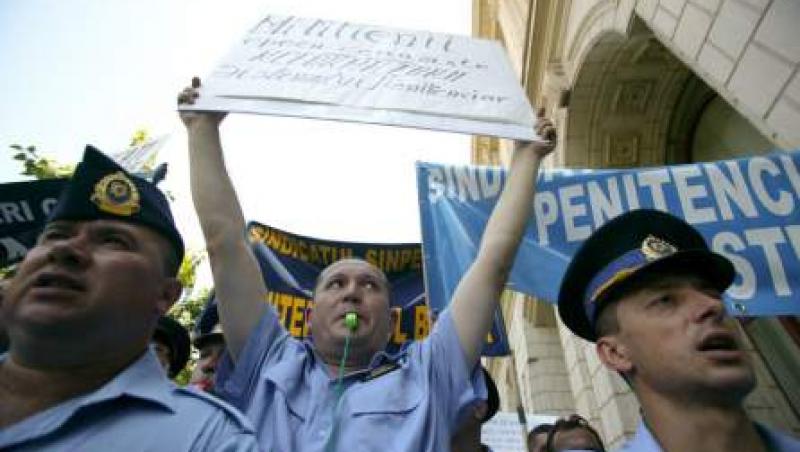 Protestul sindicalistilor din Administratia Penitenciarelor, sabotat din motive de deratizare