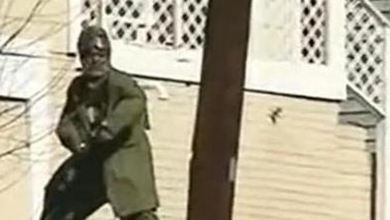 VIDEO! A facut pe ninja si a fost mitraliat cu gloante de cauciuc