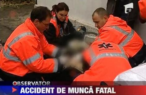 Bucuresti: Un muncitor a murit, dupa ce a cazut de pe un acoperis