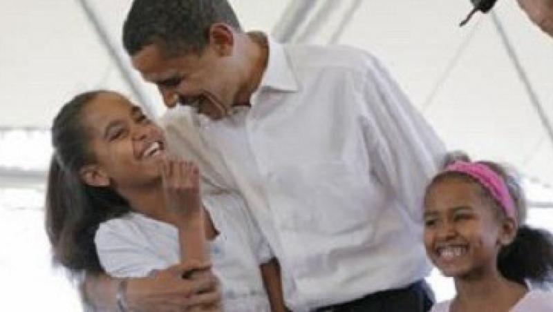 Obama isi incurajeaza fiicele sa castige bani de buzunar ca bone