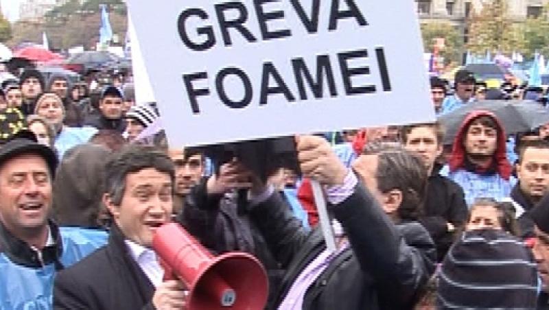 FOTO si VIDEO! Mihai Bendeac si Gigi Becali fac greva foamei