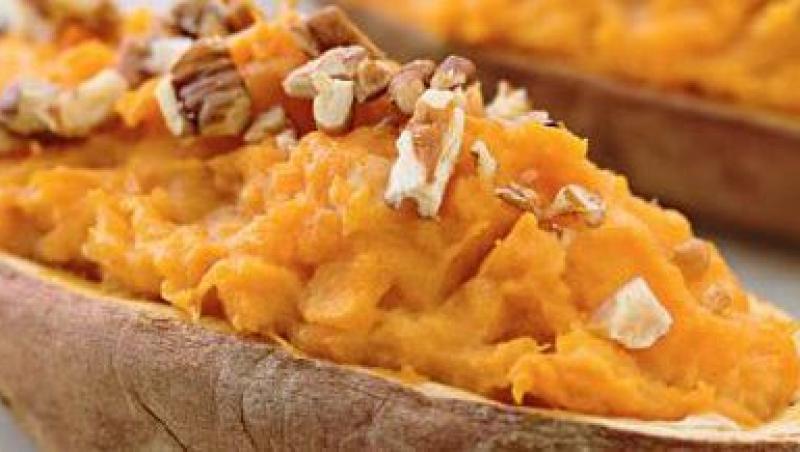Reteta zilei: piureu de cartofi dulci cu nuci