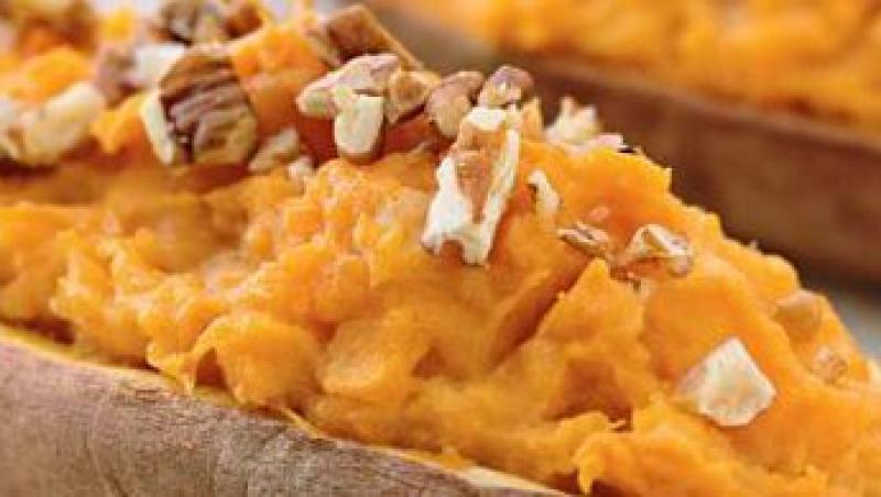 Reteta zilei: piureu de cartofi dulci cu nuci