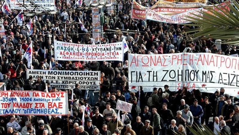 Grecii, in greva pentru opta oara