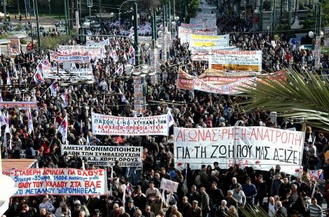 Grecii, in greva pentru opta oara