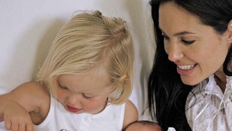 Angelina Jolie, eclipsata de propria fiica