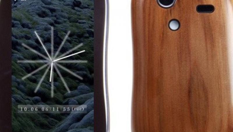 Sharp Touch Wood: mobilul din lemn