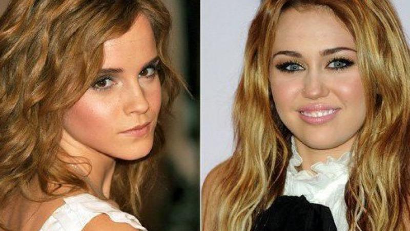 Miley Cyrus si Emma Watson: tinere cu pareri diferite despre alcool
