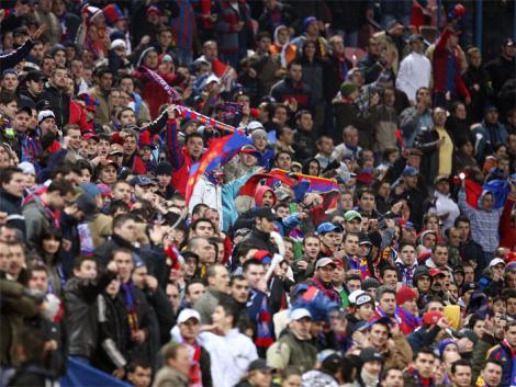 Steaua - CFR Cluj se va juca cu spectatori. FRF a redus sanctiunea formatiei din Ghencea cu o etapa