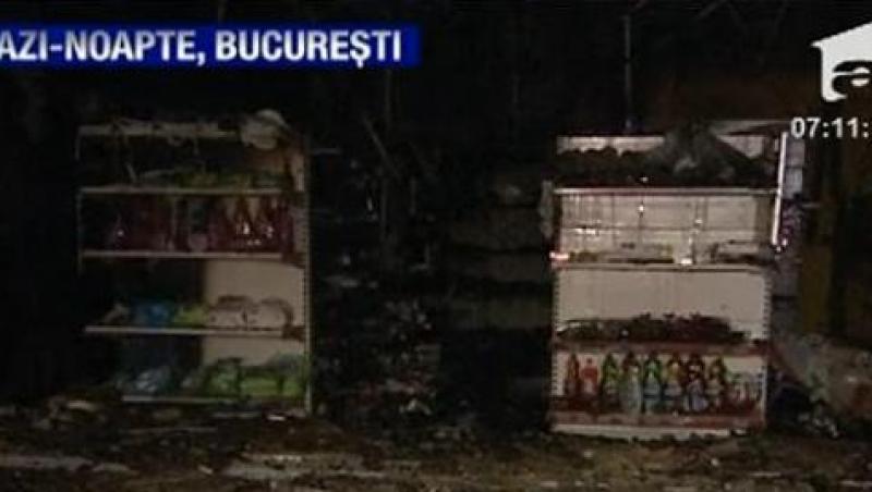 VIDEO! Incendiu la un supermarket din Bucuresti