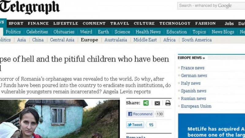 The Telegraph scrie despre “infernul” copiilor institutionalizati din Bistrita