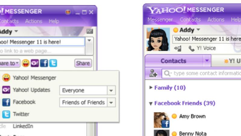 S-a lansat Yahoo Messenger 11