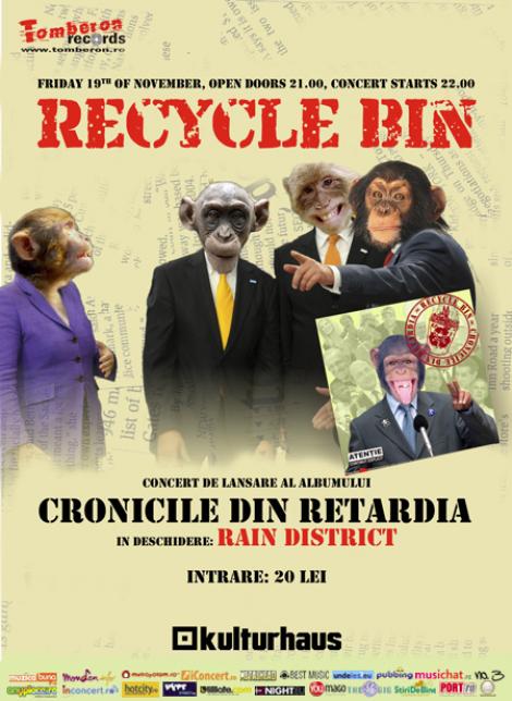 Recycle Bin lanseaza albumul "Cronicile din Retardia"