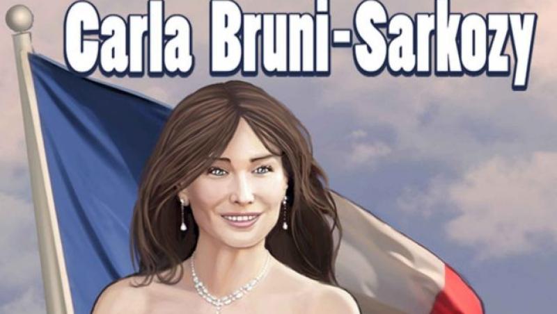 VIDEO! Carla Bruni, eroina de benzi desenate