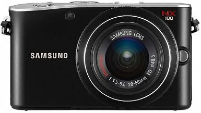 Samsung NX100, camera compacta fara sistemul mecanic cu oglinda