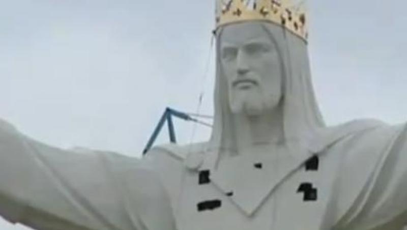 VIDEO! Cea mai inalta statuie a lui Iisus, dezvelita in Polonia