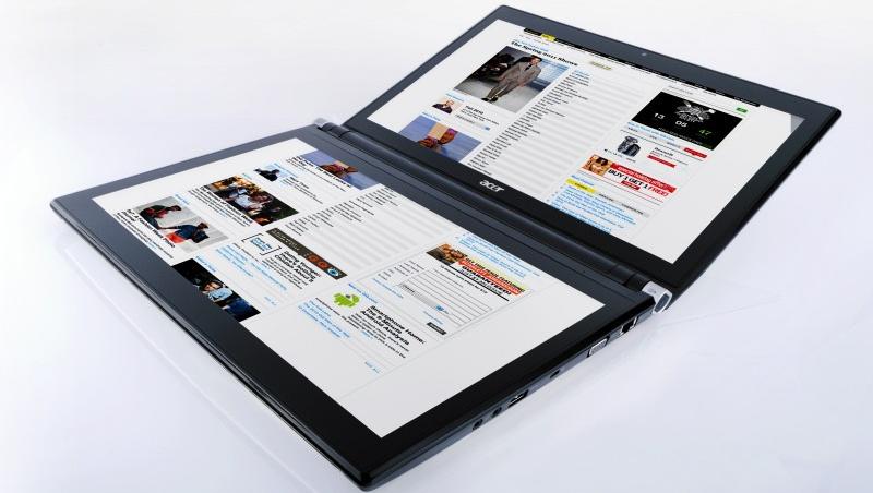 Acer Iconia - laptopul dual screen!