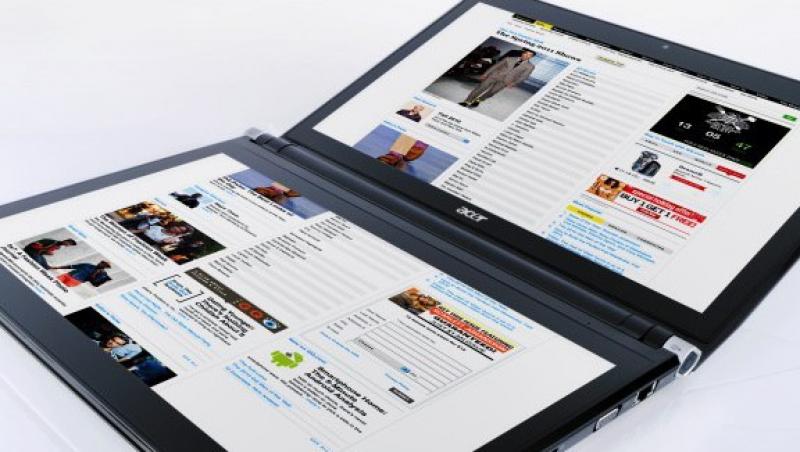 Acer Iconia - laptopul dual screen!