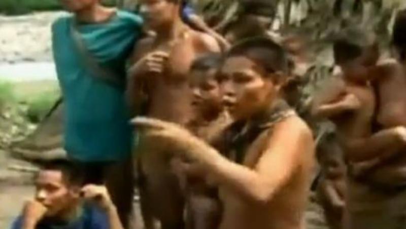 VIDEO! Trib indian, descoperit in inima junglei amazoniene