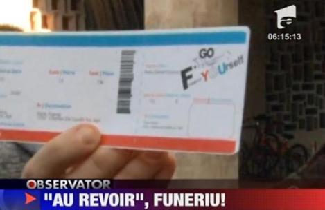 Timisoara: Studentii i-au trimis un bilet doar dus catre Franta lui Funeriu