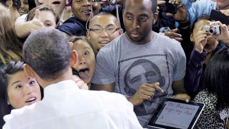 Un american i-a cerut lui Obama un autograf pe iPad