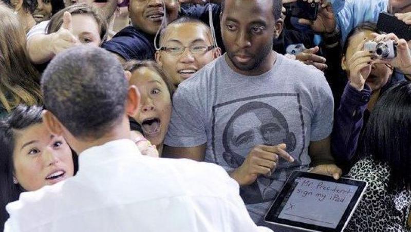 Un american i-a cerut lui Obama un autograf pe iPad