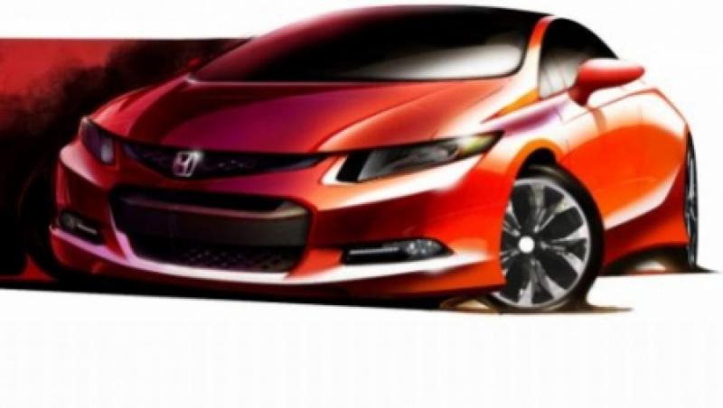 Noua generatie Honda Civic, prezentata intr-o schita