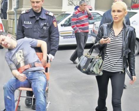 Iubitul Andreei Spataru, batut de politie