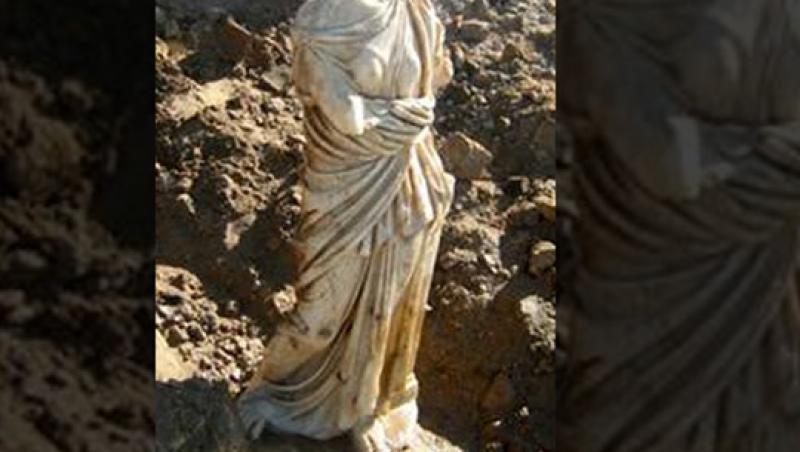 Statuie veche de 2.000 de ani, descoperita in Israel dupa o furtuna puternica