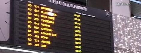 17 curse aeriene, anulate pe aeroportul Henri Coanda. Mai multe trenuri au intarzieri de sute de minute