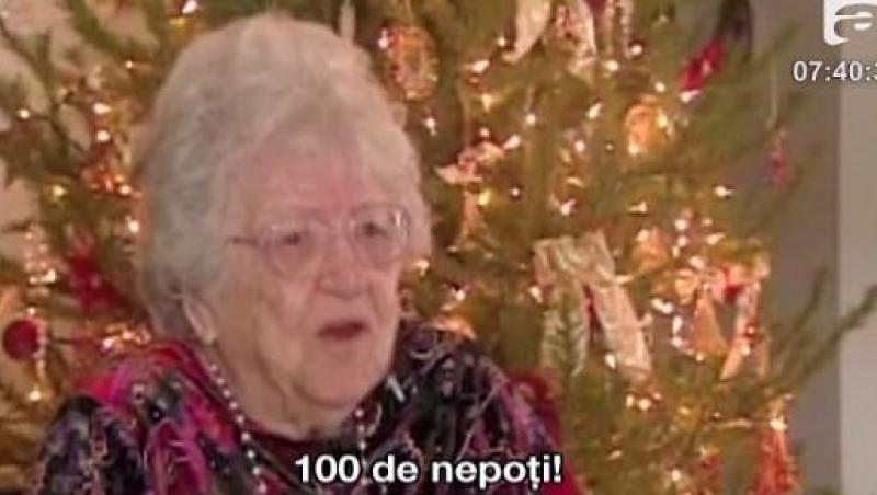 VIDEO! In SUA exista o bunicuta cu 100 de nepoti