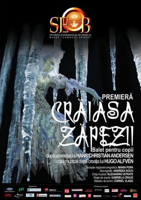 Premiera cu spectacolul „Craiasa zapezii”, la Opera din Bucuresti