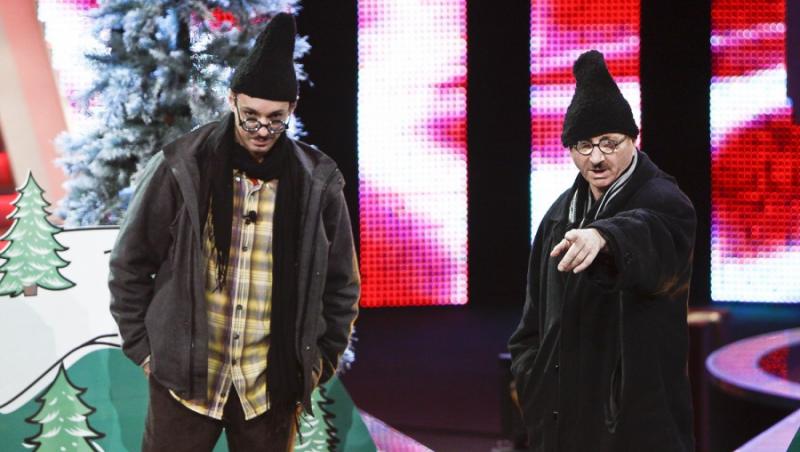 Mircea Badea si Horatiu Malaiele, creativi cu costumele la Revelionul lui Negru!