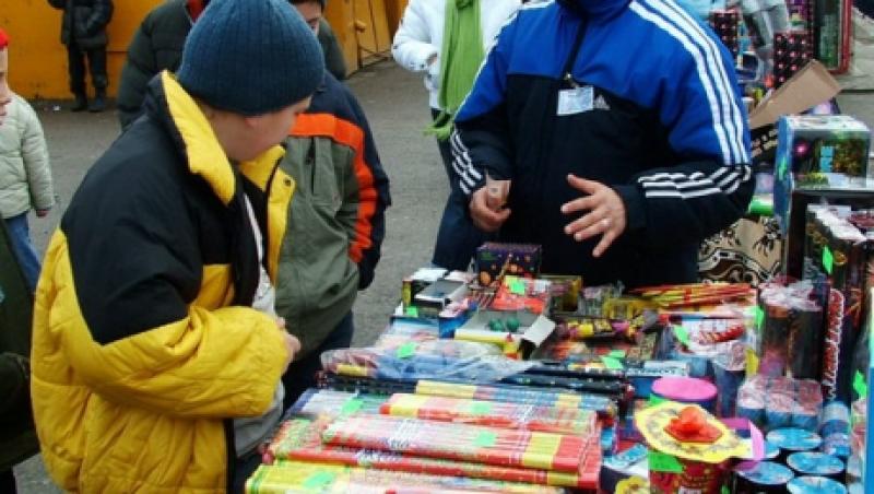 Politia vaneaza comerciantii de pocnitori si artificii